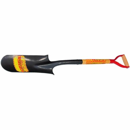 SEYMOUR MIDWEST Drain Spade Shovel - 14 in. Head with Rear Rolled Step & 30 in. Hardwood Handle SE44763